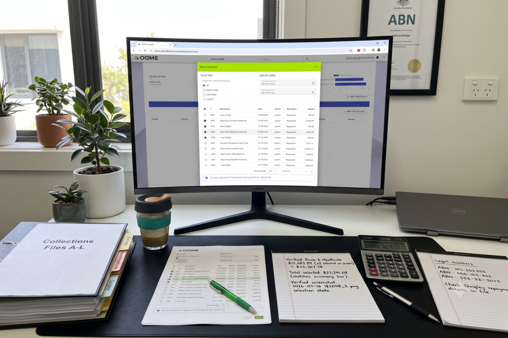 Collections and disbursements